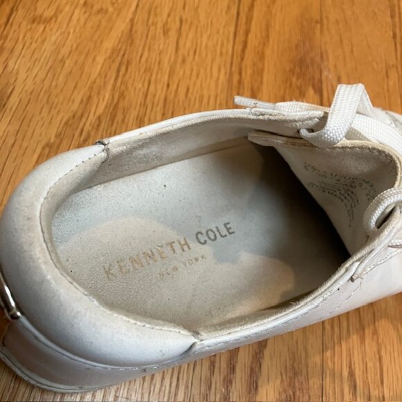 Kenneth Cole White leather Kam sneaker Size 6 - Picture 7 of 8
